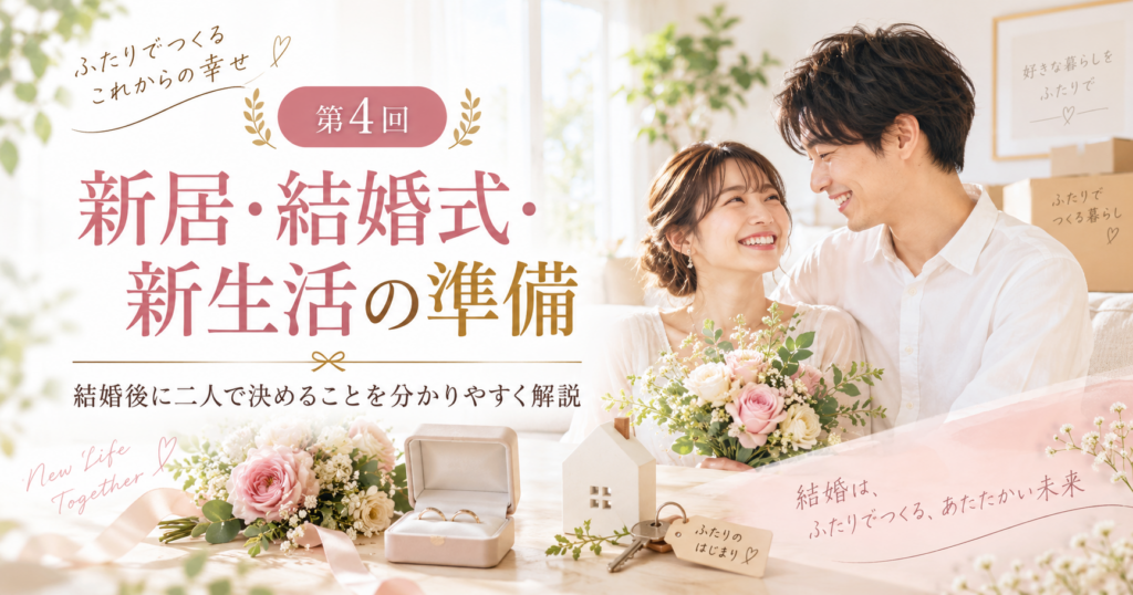 新生活の準備完全ガイド|新居・結婚式・家計・手続きを解説 1 新居・結婚式・新生活の準備完全ガイド
